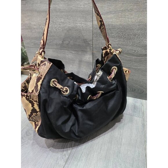 Kate Spade Snakeskin Hobo Nylon Shoulder Bag B000426 - Picture 2 of 8